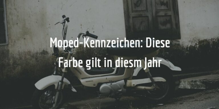  Foto zu Mopedkennzeichen: Ab 1. März 2023 neue Farbe Pflicht 